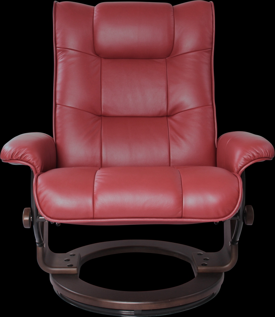 Drymon Scarlet Recliner & Ottoman - Thumbnail - Image 3