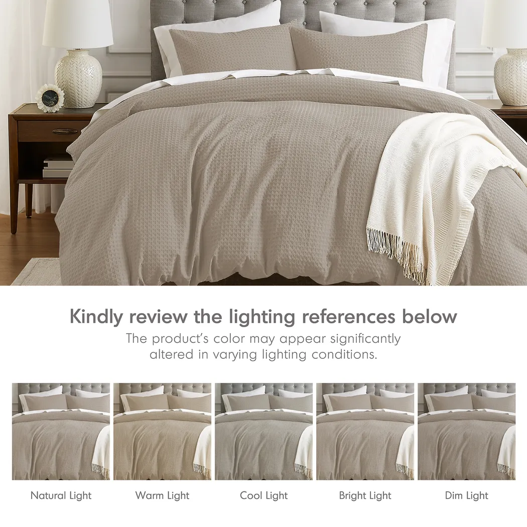 Drysdalea Beige King/California King 3 Pc Duvet Set - Thumbnail - Image 13