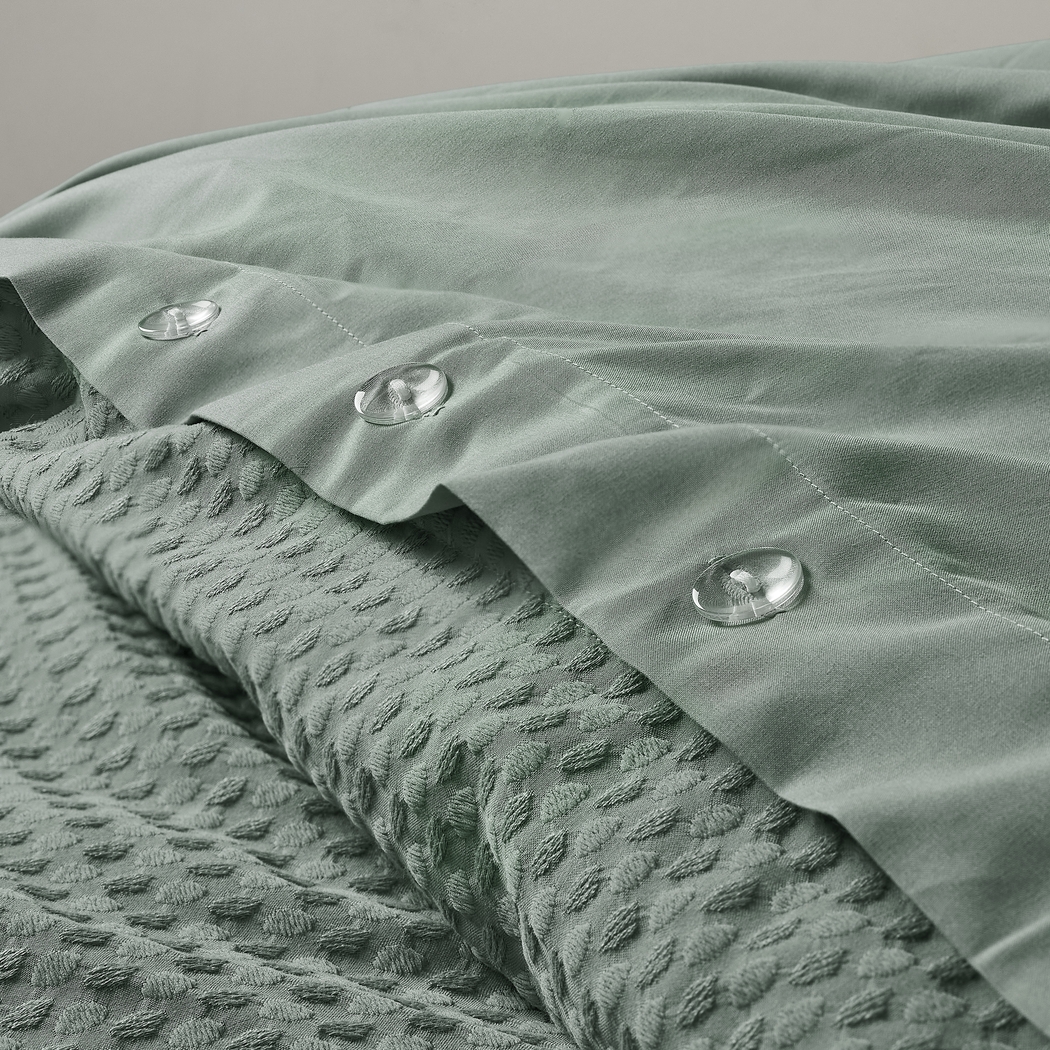 Drysdalea Green Full/Queen 3 Pc Duvet Set - Thumbnail - Image 13