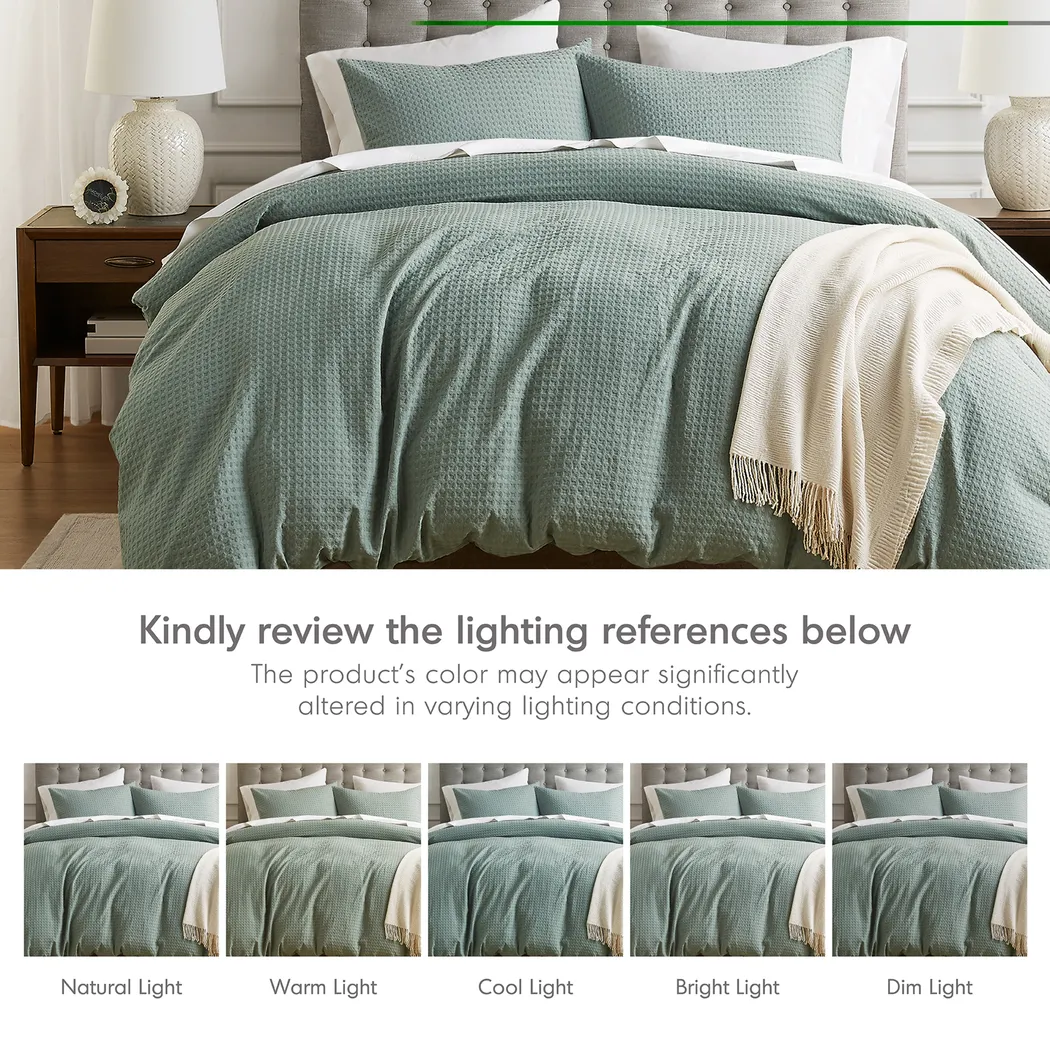 Drysdalea Green King/California King 3 Pc Duvet Set - Thumbnail - Image 14