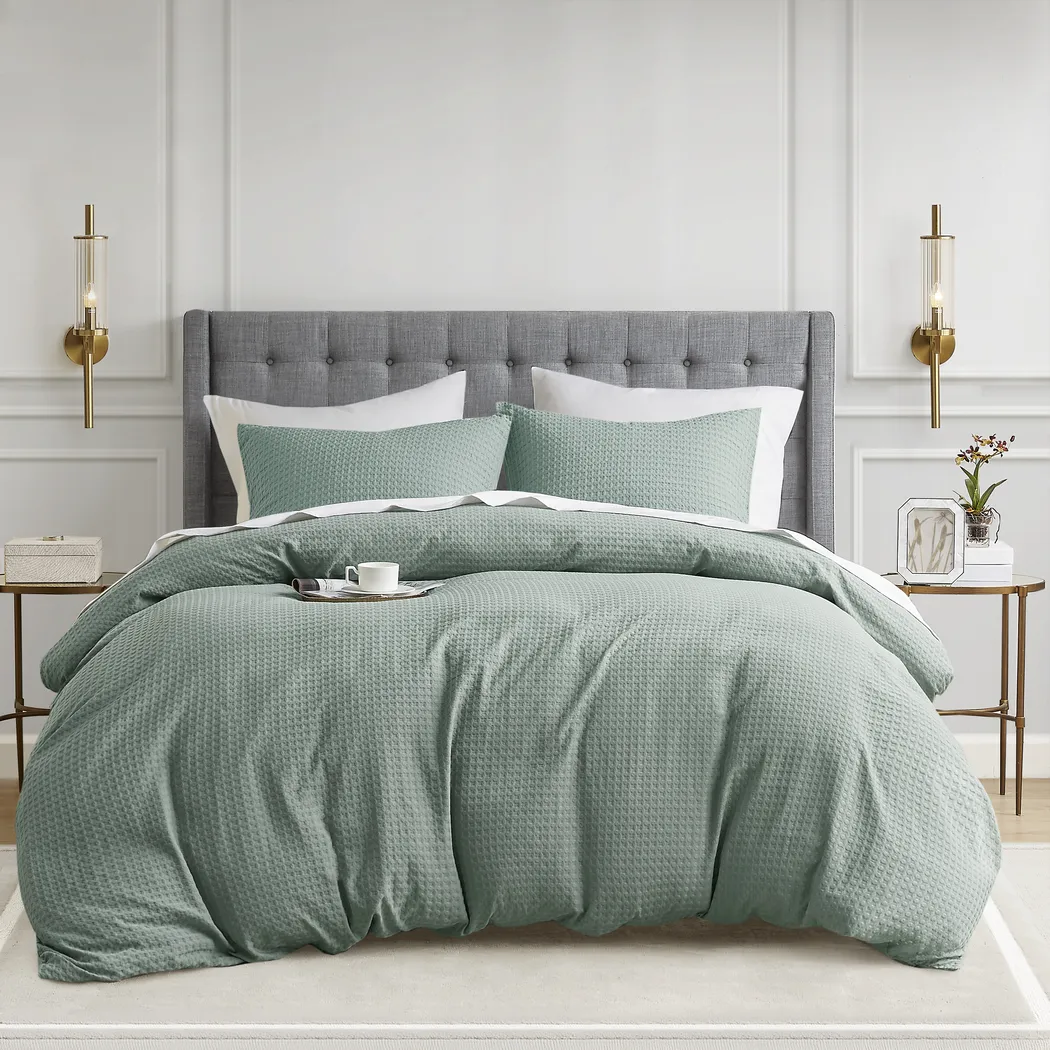 Drysdalea Green King/California King 3 Pc Duvet Set - Thumbnail - Image 4