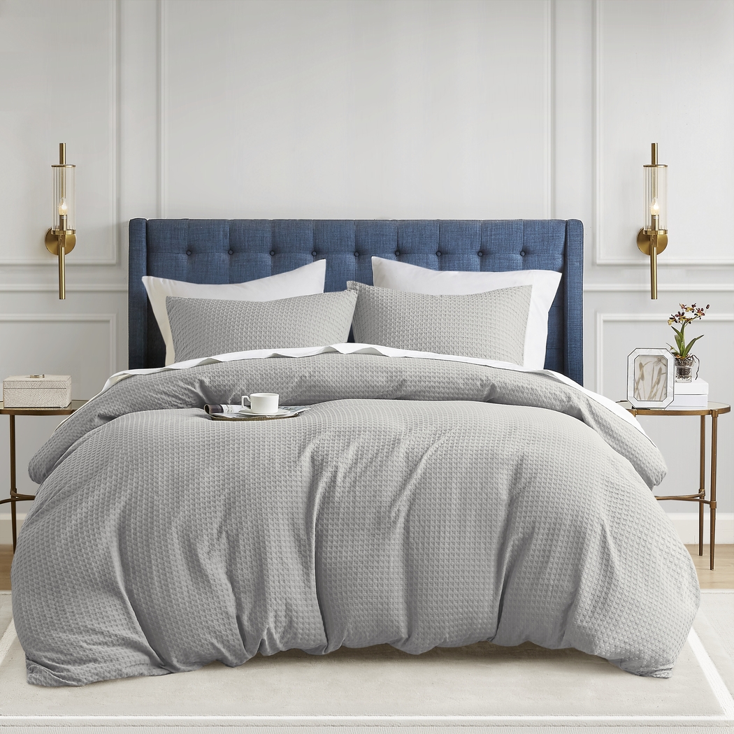 Drysdalea Light Gray Full/Queen 3 Pc Duvet Set - Thumbnail - Image 3