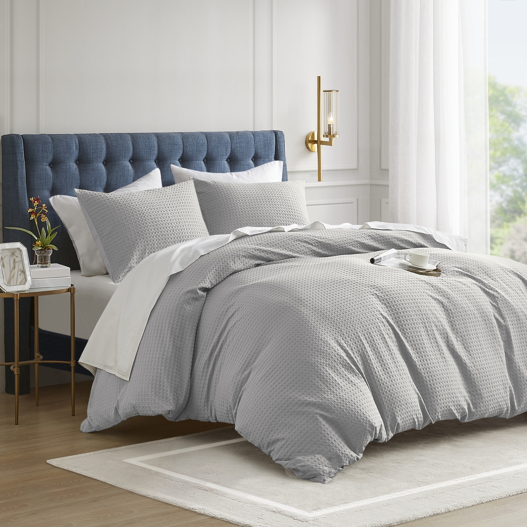 Drysdalea Light Gray Full/Queen 3 Pc Duvet Set - Thumbnail - Image 4