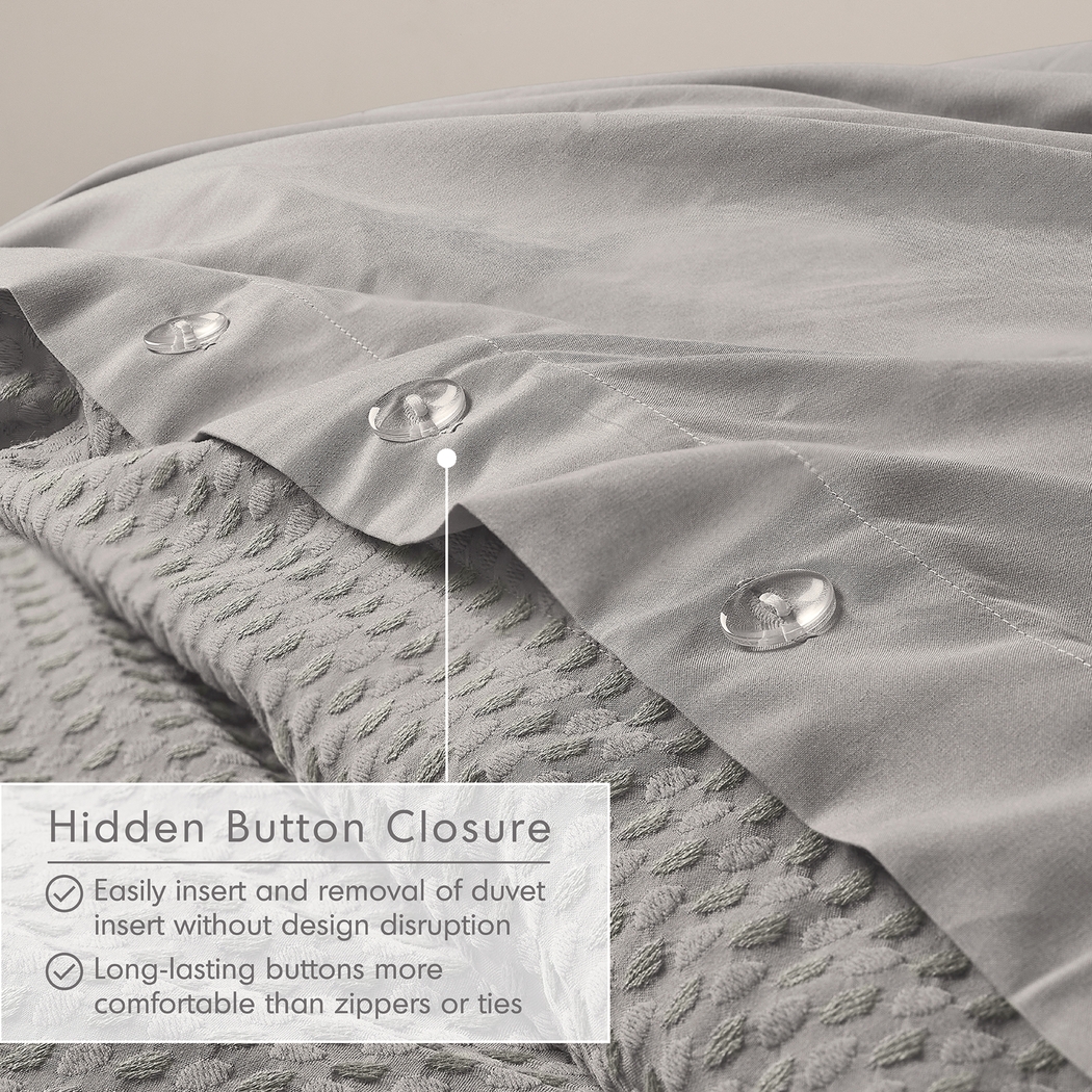 Drysdalea Light Gray Full/Queen 3 Pc Duvet Set - Thumbnail - Image 8