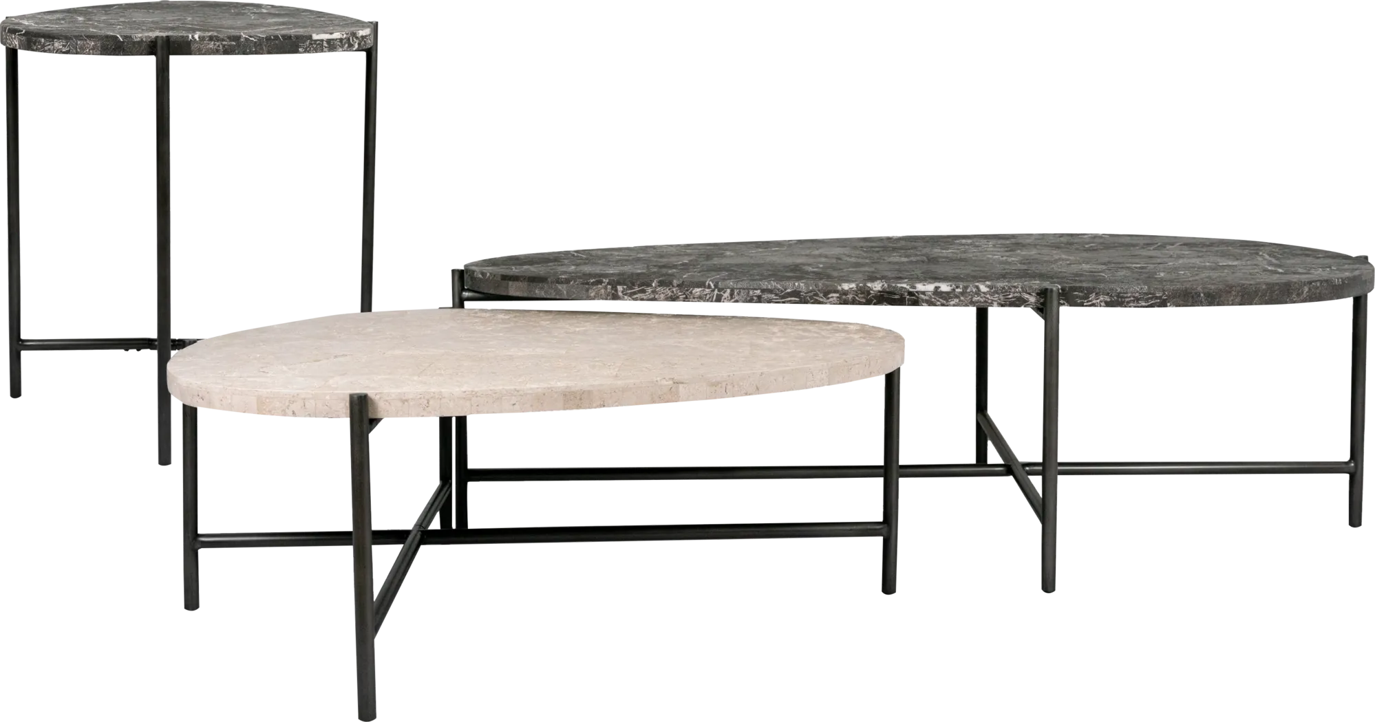 Duality Black 3 Pc Table Set - Thumbnail - Image 1
