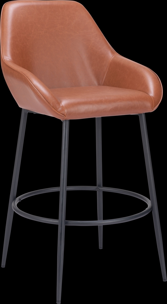 Dubellette Brown Barstool, Set of 2 - Thumbnail - Image 2