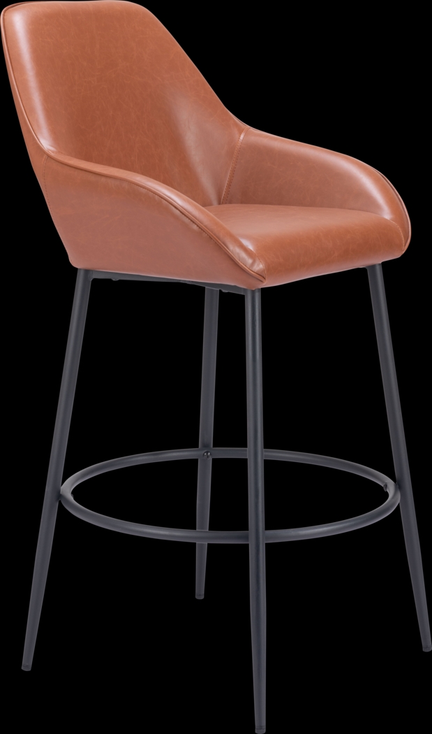 Dubellette Brown Barstool, Set of 2 - Thumbnail - Image 3