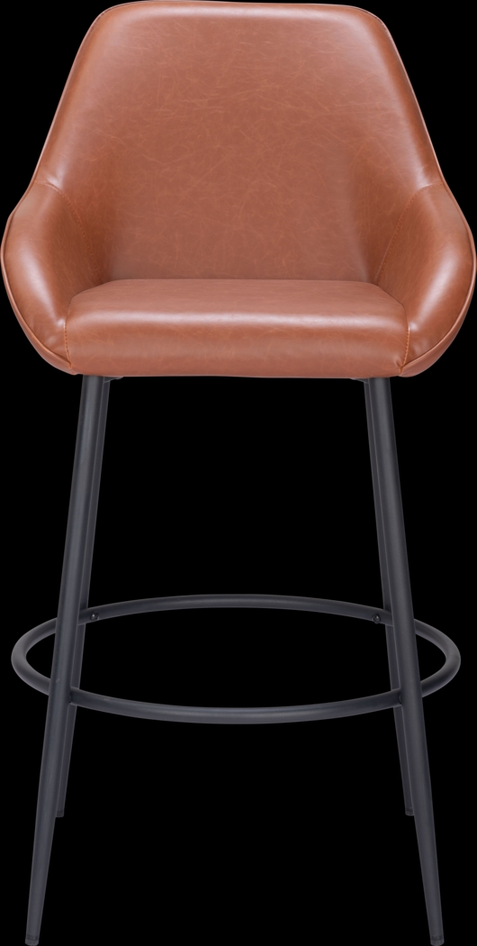 Dubellette Brown Barstool, Set of 2 - Thumbnail - Image 4