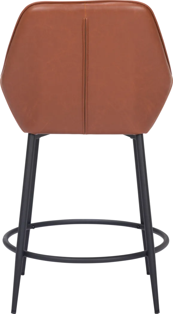 Dubellette Brown Counter Height Stool, Set of 2 - Thumbnail - Image 5