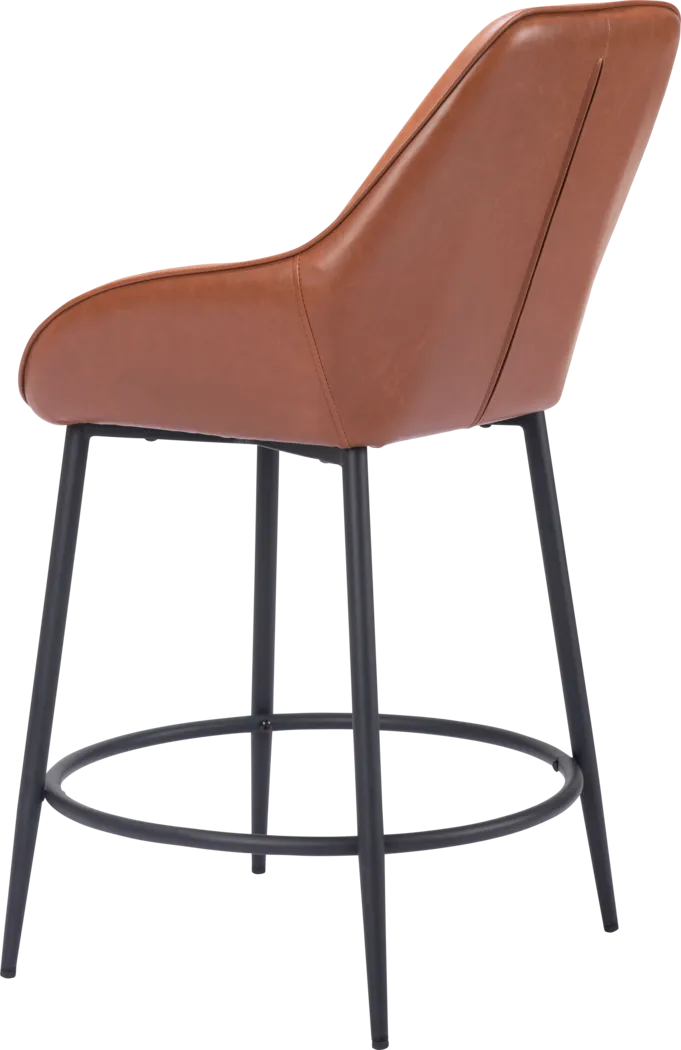 Dubellette Brown Counter Height Stool, Set of 2 - Thumbnail - Image 6