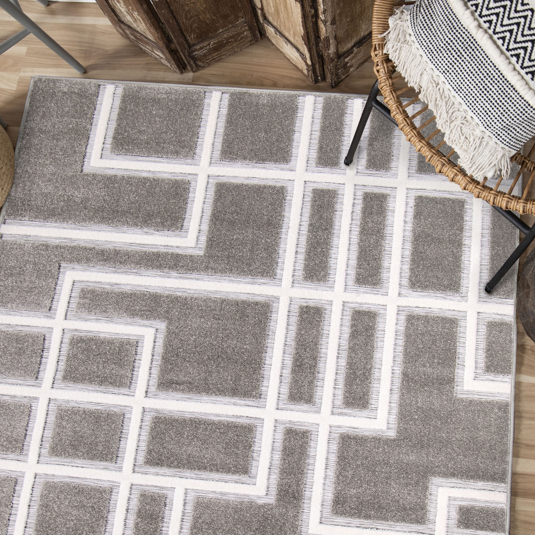 Dubuge Gray 5'2 x 7'6 Rug - Thumbnail - Image 8