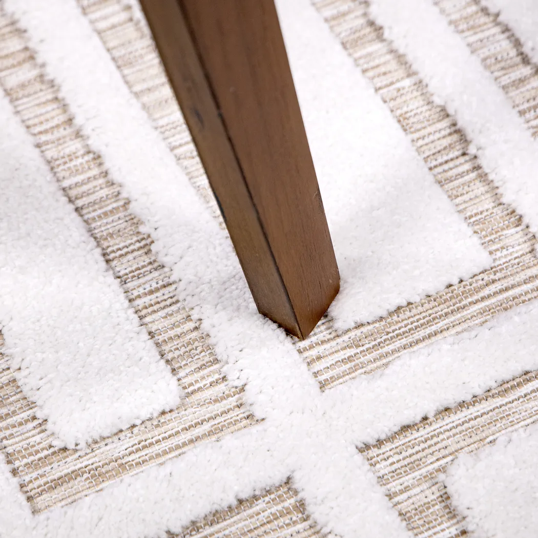 Dubuge White 7'9 x 10'10 Rug - Thumbnail - Image 2