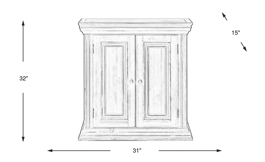 Dimension Image. Please refer to the Dimension Tab on this page for dimension details.