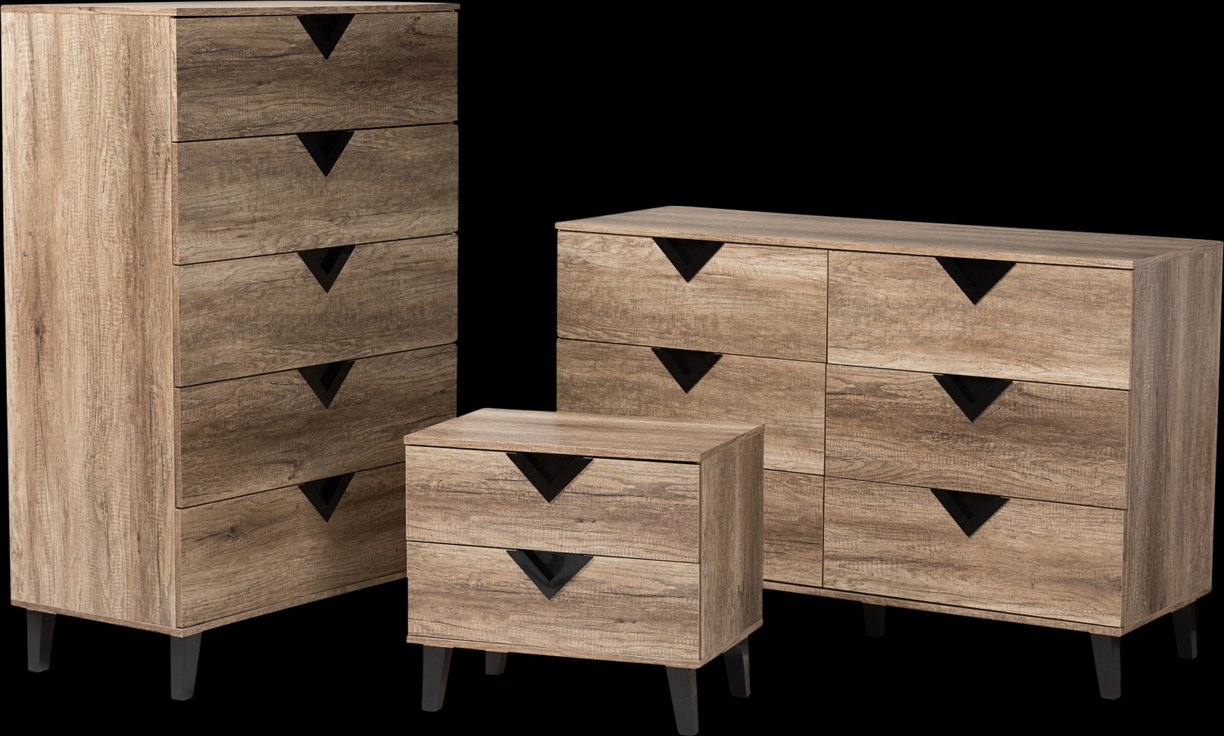 Ducharme Brown 3pc Dresser Set - Thumbnail - Image 1