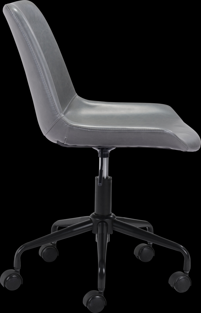 Duckney Gray Office Chair - Thumbnail - Image 2