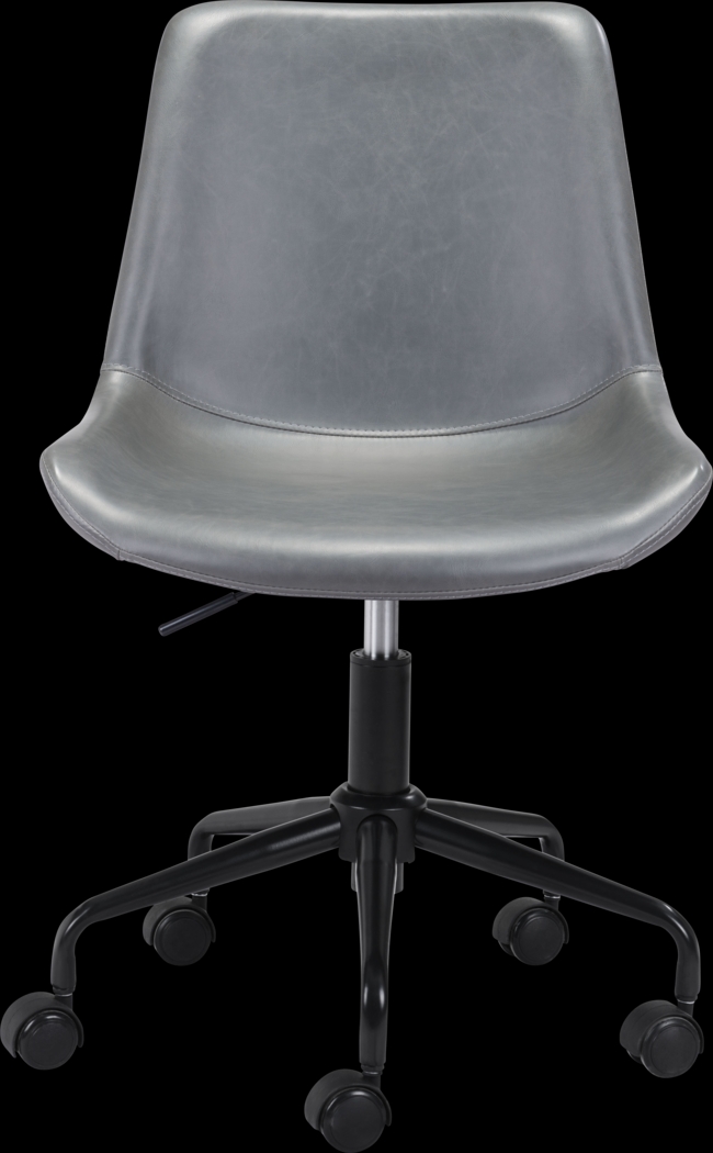 Duckney Gray Office Chair - Thumbnail - Image 3