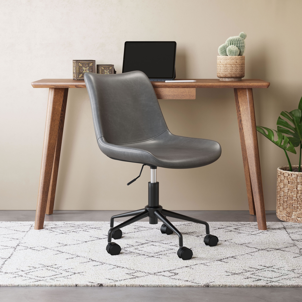 Duckney Gray Office Chair - Thumbnail - Image 6
