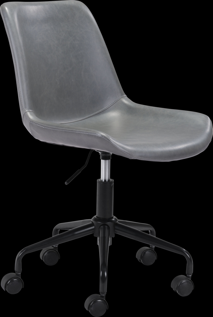 Duckney Gray Office Chair - Thumbnail - Image 1