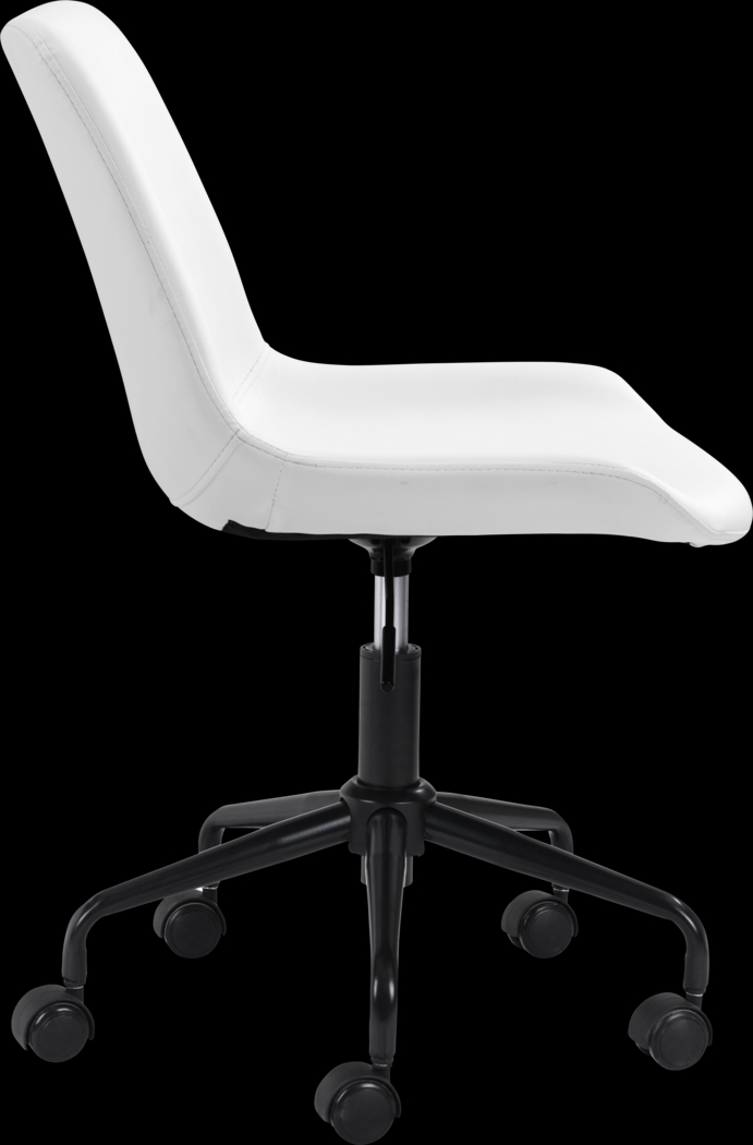 Duckney White Office Chair - Thumbnail - Image 2