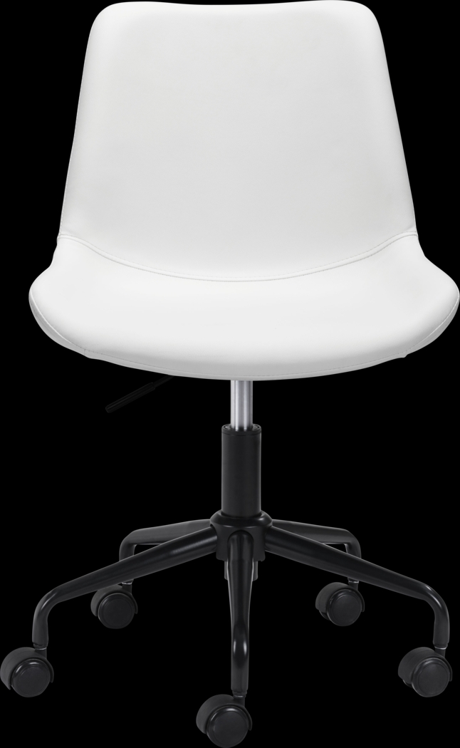 Duckney White Office Chair - Thumbnail - Image 3