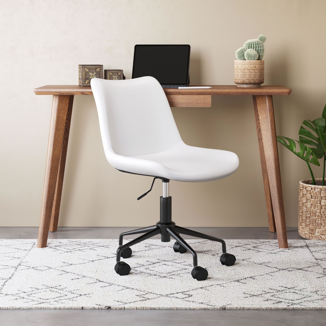 Duckney White Office Chair - Thumbnail - Image 6