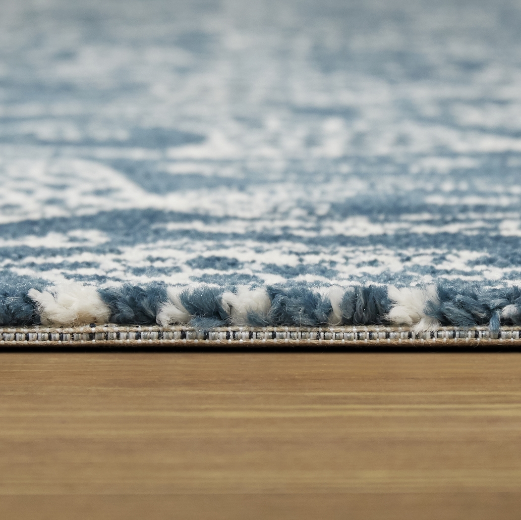 Dulaine Blue 5'3 x 7' Rug - Thumbnail - Image 5