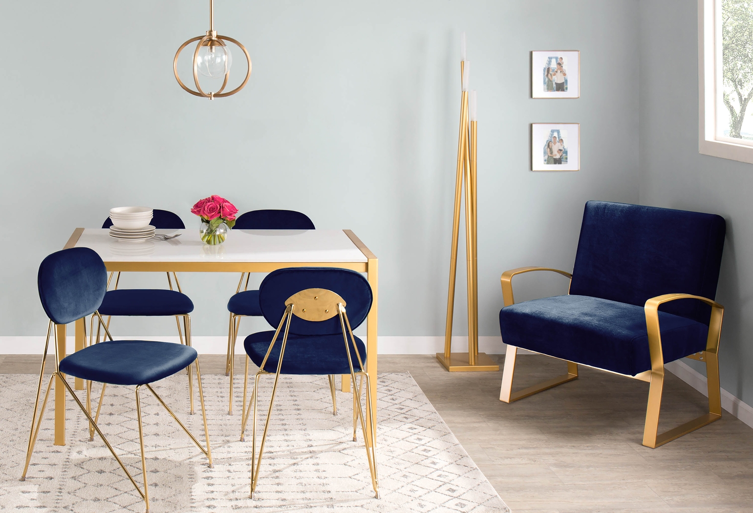 Dulcito Gold Floor Lamp - Thumbnail - Image 4