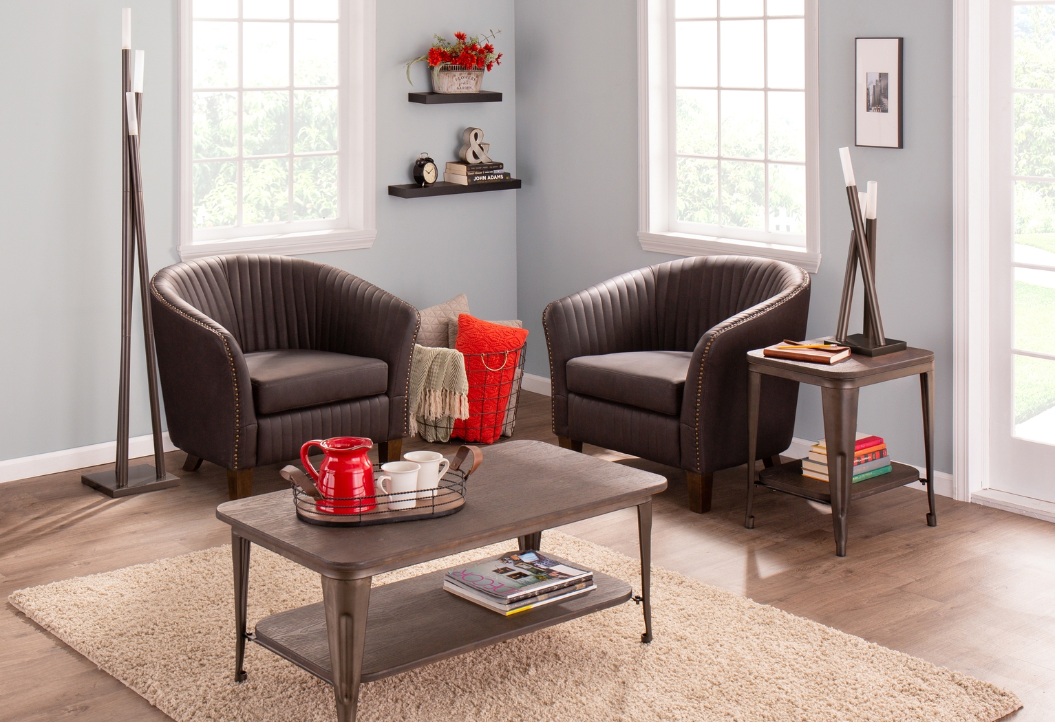 Dulcito Gray Floor Lamp - Thumbnail - Image 4