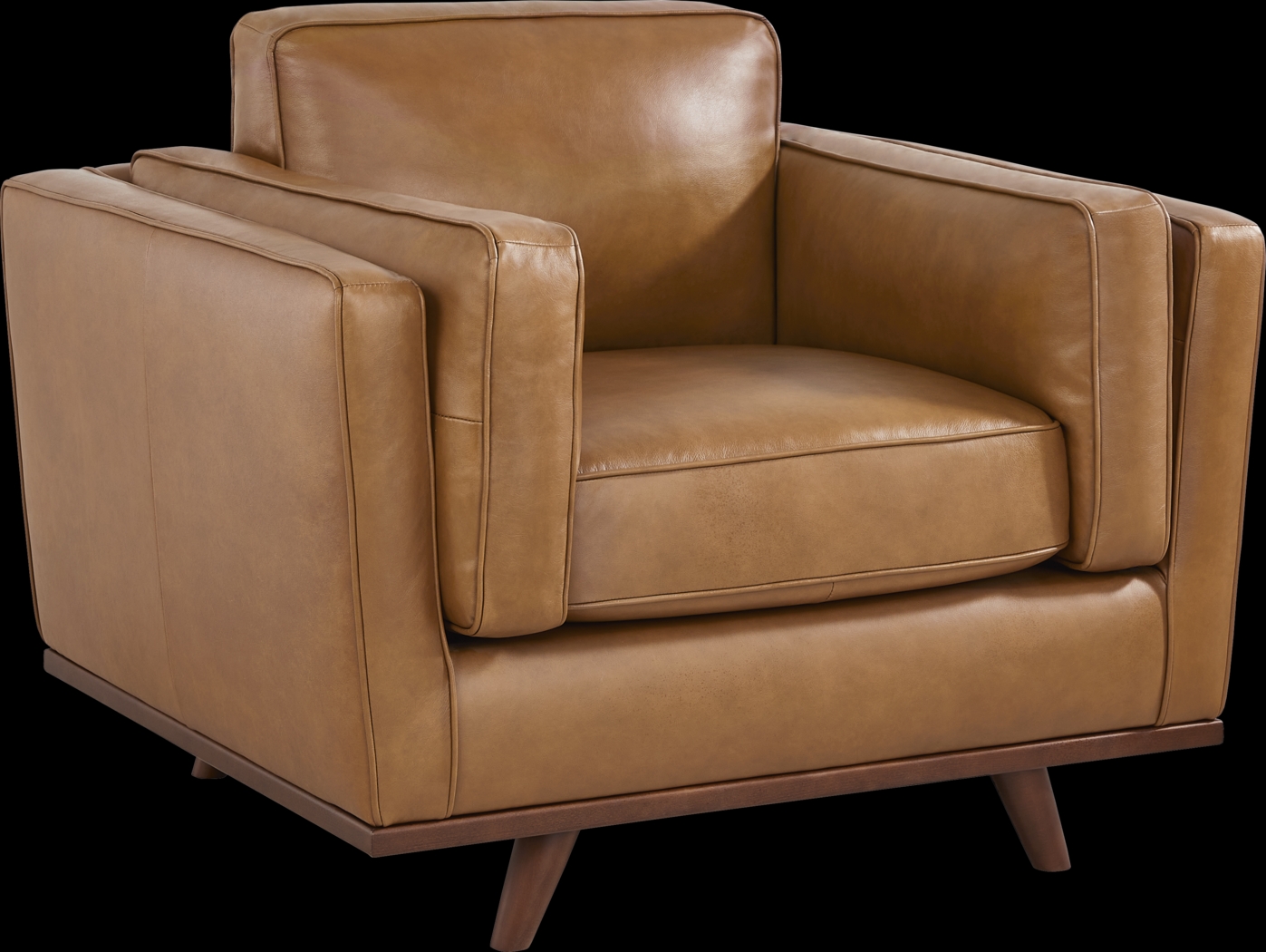 Duluth Caramel Leather 6 Pc Sectional Living Room - Thumbnail - Image 8
