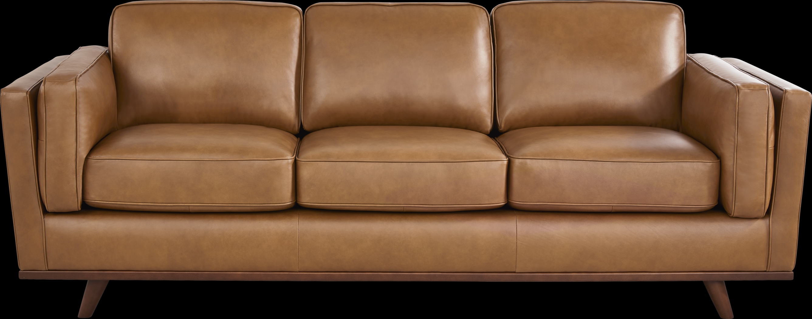 Duluth Caramel Leather 2 Pc Living Room - Thumbnail - Image 2