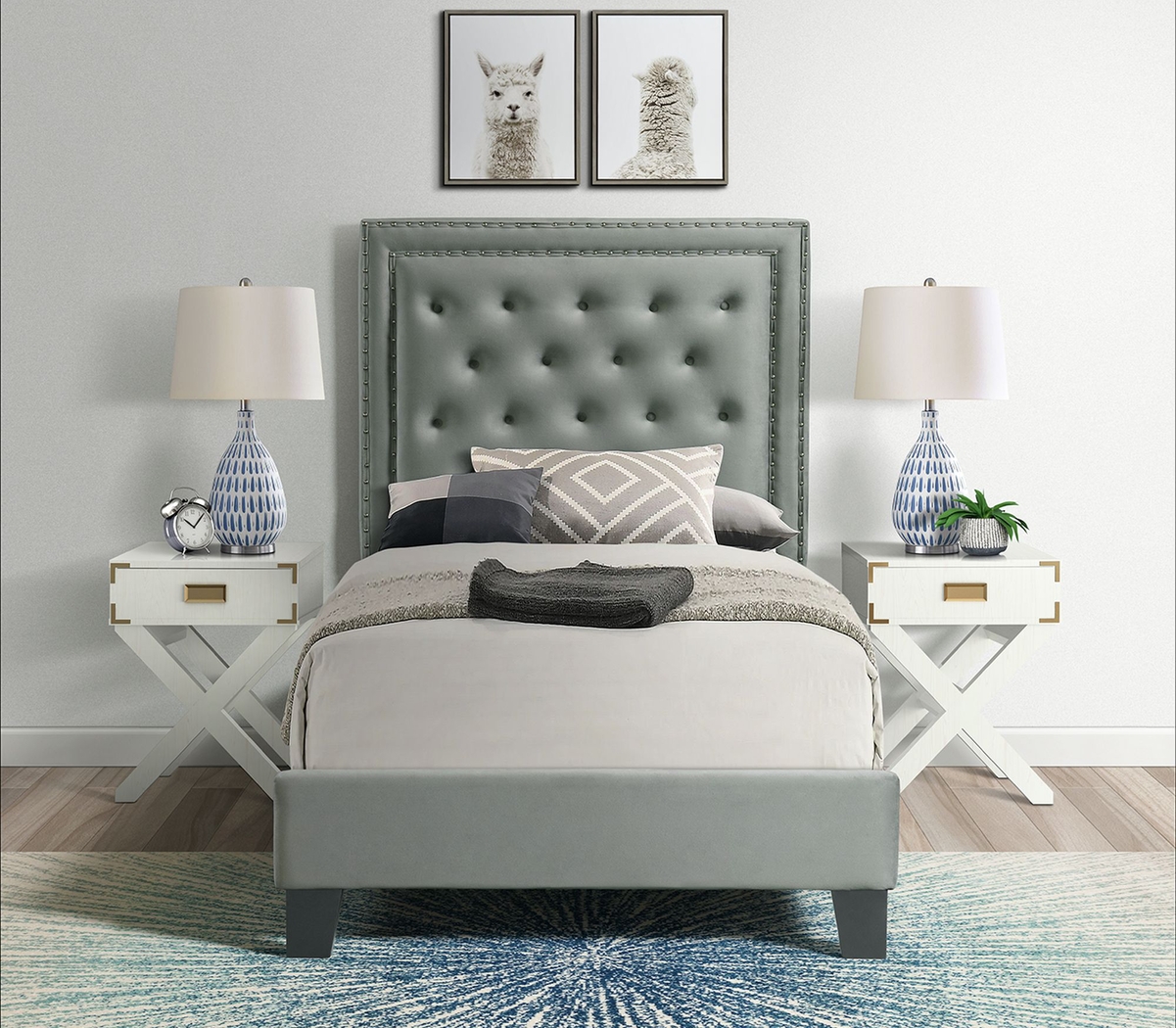 Dulverton Gray Twin Bed - Thumbnail - Image 4