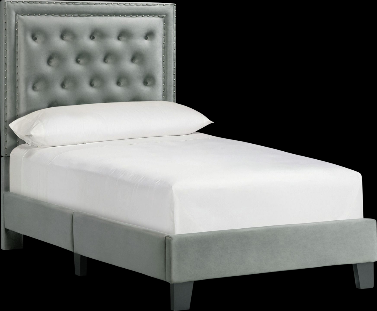 Dulverton Gray Twin Bed - Thumbnail - Image 1