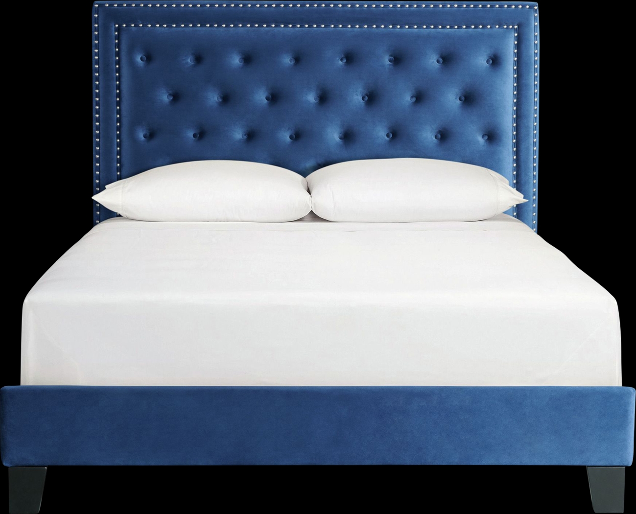 Dulverton Navy Queen Bed - Thumbnail - Image 2