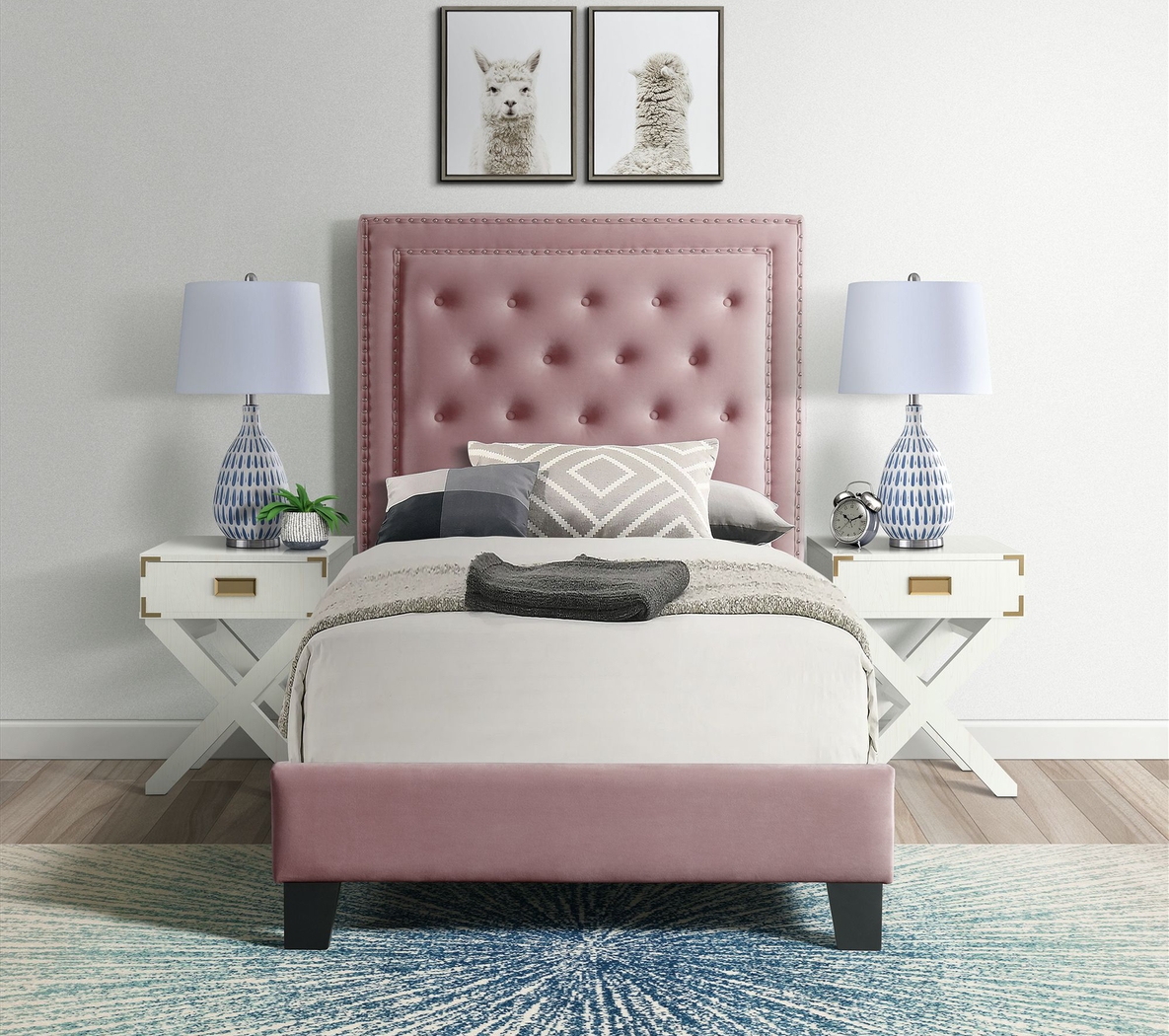Dulverton Pink Twin Bed - Thumbnail - Image 4