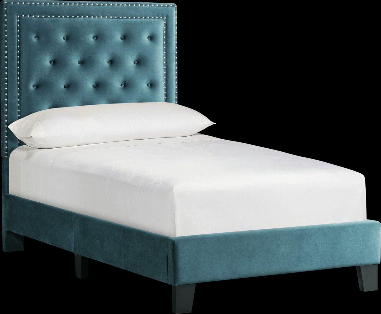 Dulverton Teal Twin Bed - Thumbnail - Image 1