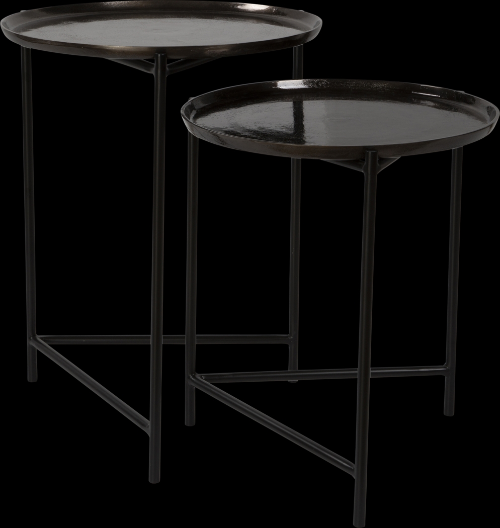 Dumbarton Black Nesting Tables, Set of 2 - Thumbnail - Image 3
