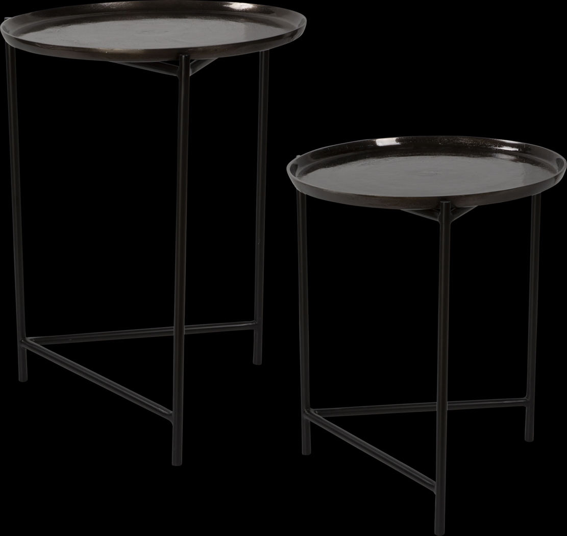 Dumbarton Black Nesting Tables, Set of 2 - Thumbnail - Image 1
