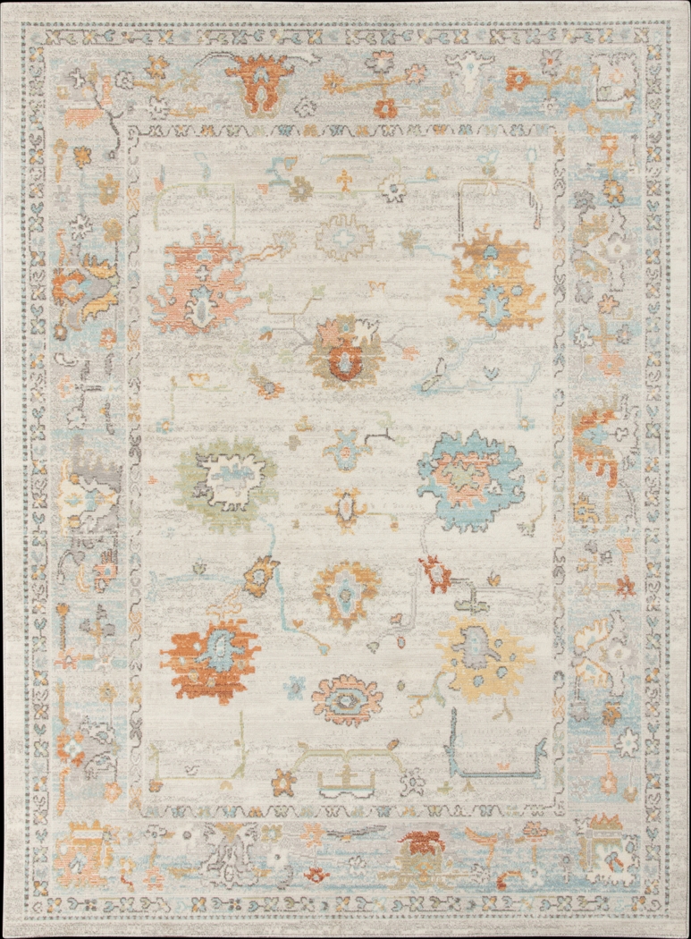 Dumenza Beige 7'9 x 9'9 Rug - Thumbnail - Image 1