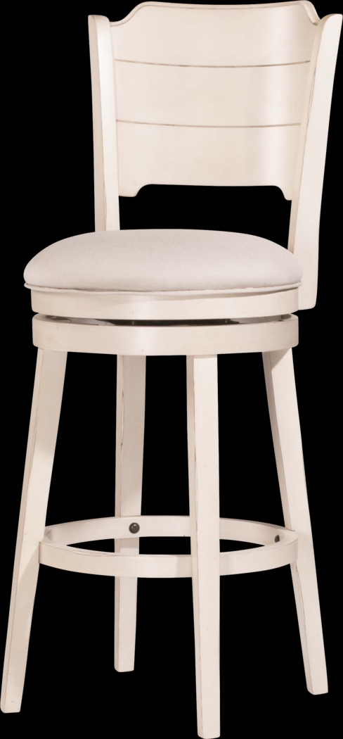 Dumire White Swivel Counter Height Stool - Thumbnail - Image 4