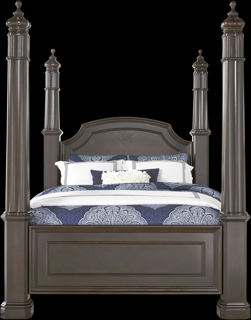 Dumont Cherry 3 Pc Queen High Poster Bed - Thumbnail - Image 1