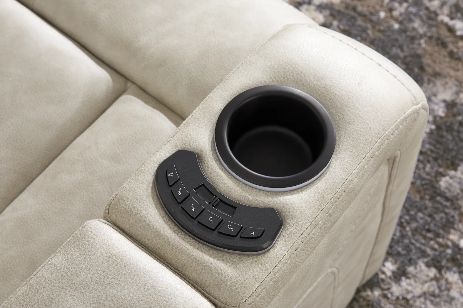 Dumont Ivory Dual Power Reclining Sofa - Image 10