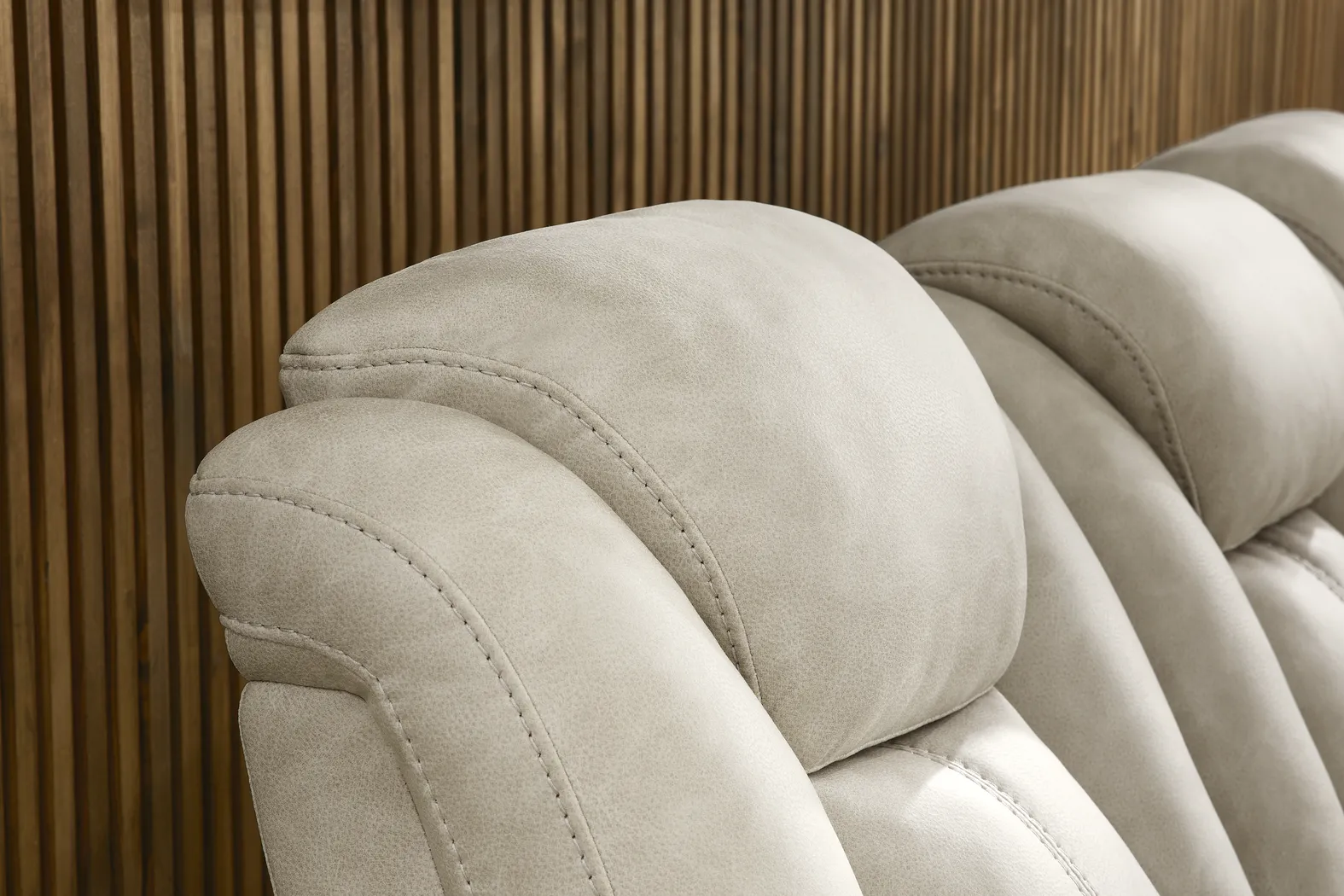 Dumont Ivory Dual Power Reclining Sofa - Image 5