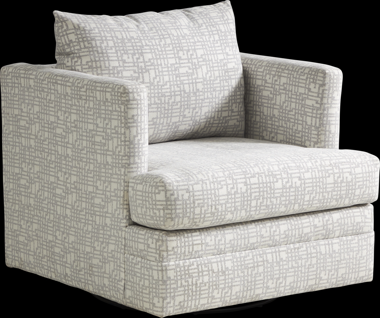 Dumont Place Beige Accent Swivel Chair - Thumbnail - Image 1