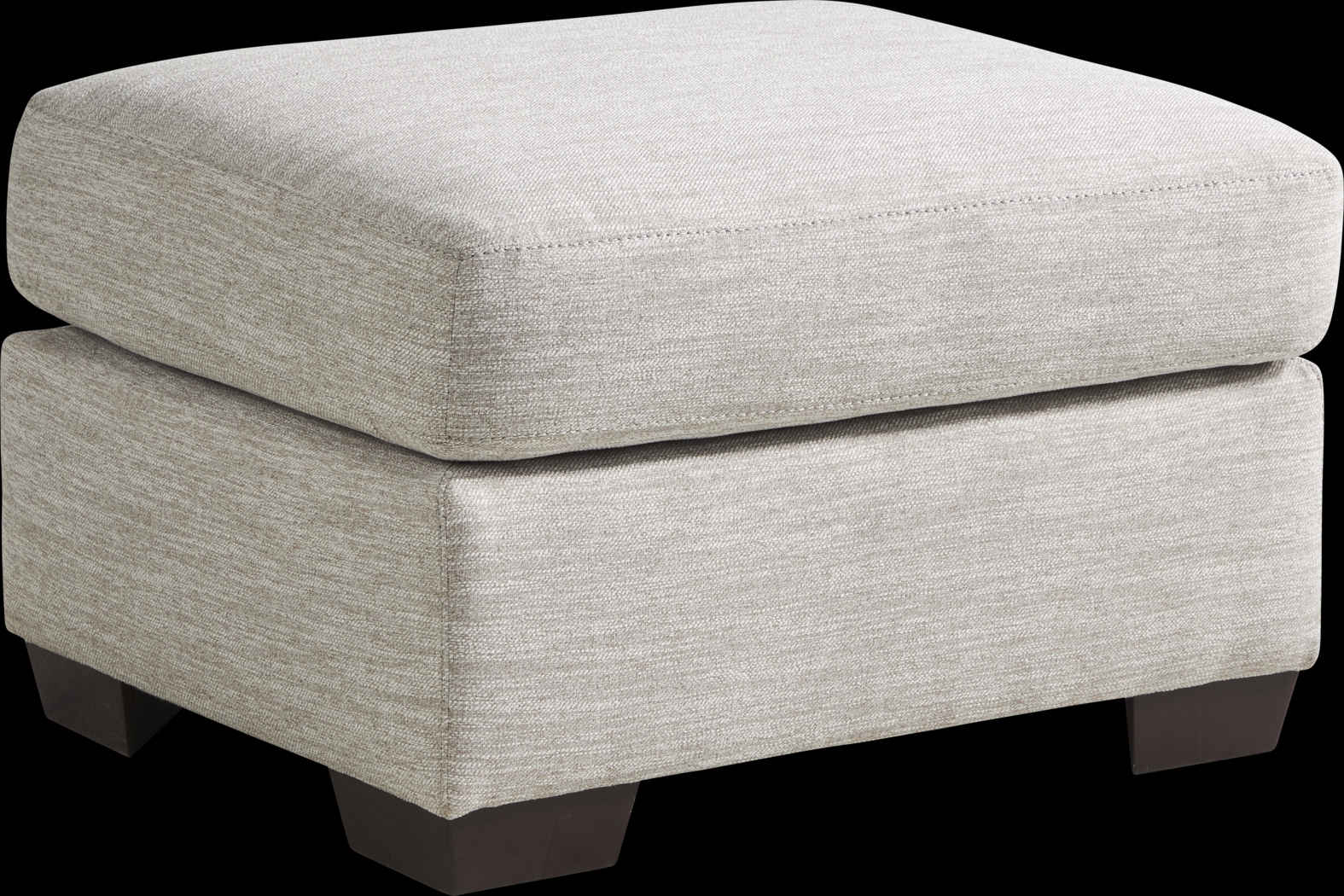 Dumont Place Light Gray Ottoman - Thumbnail - Image 1