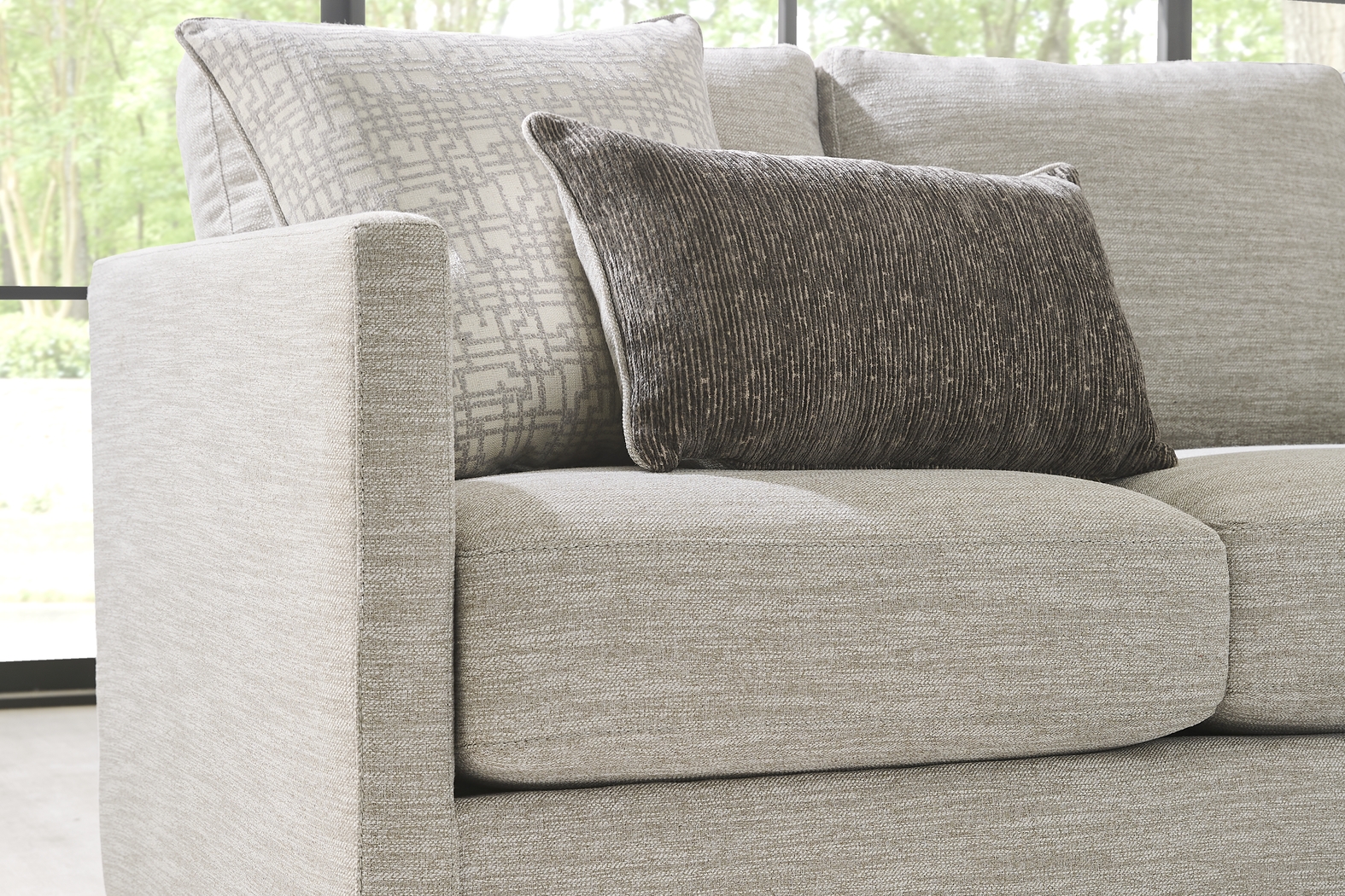 Dumont Place Light Gray 7 Pc Living Room - Thumbnail - Image 3