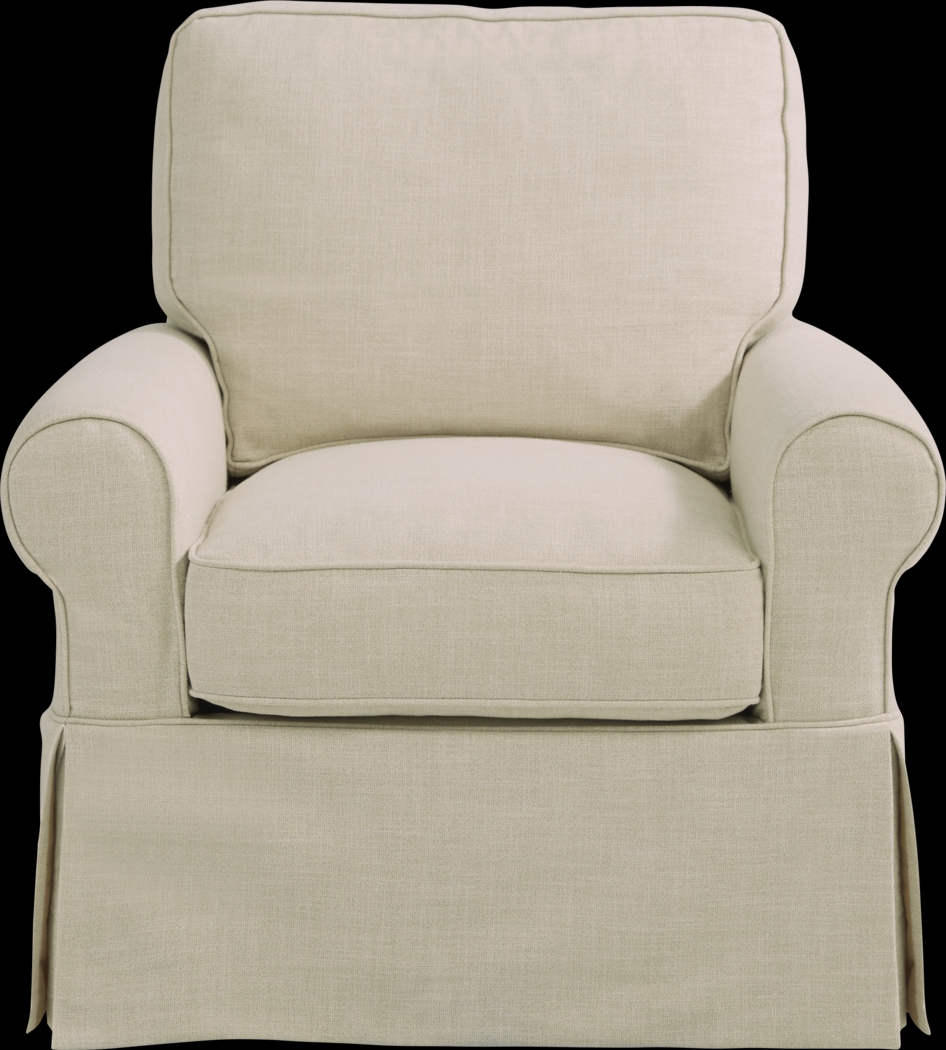 Dune Isle Beige Swivel Glider Chair - Thumbnail - Image 2