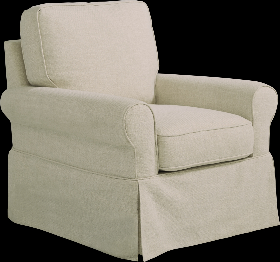 Dune Isle Beige Swivel Glider Chair - Thumbnail - Image 1