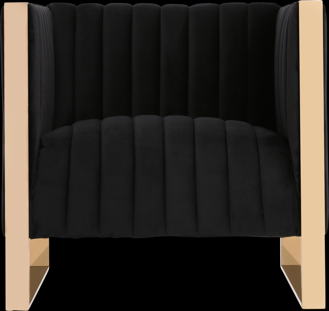 Dunellen Black Accent Chair - Thumbnail - Image 3