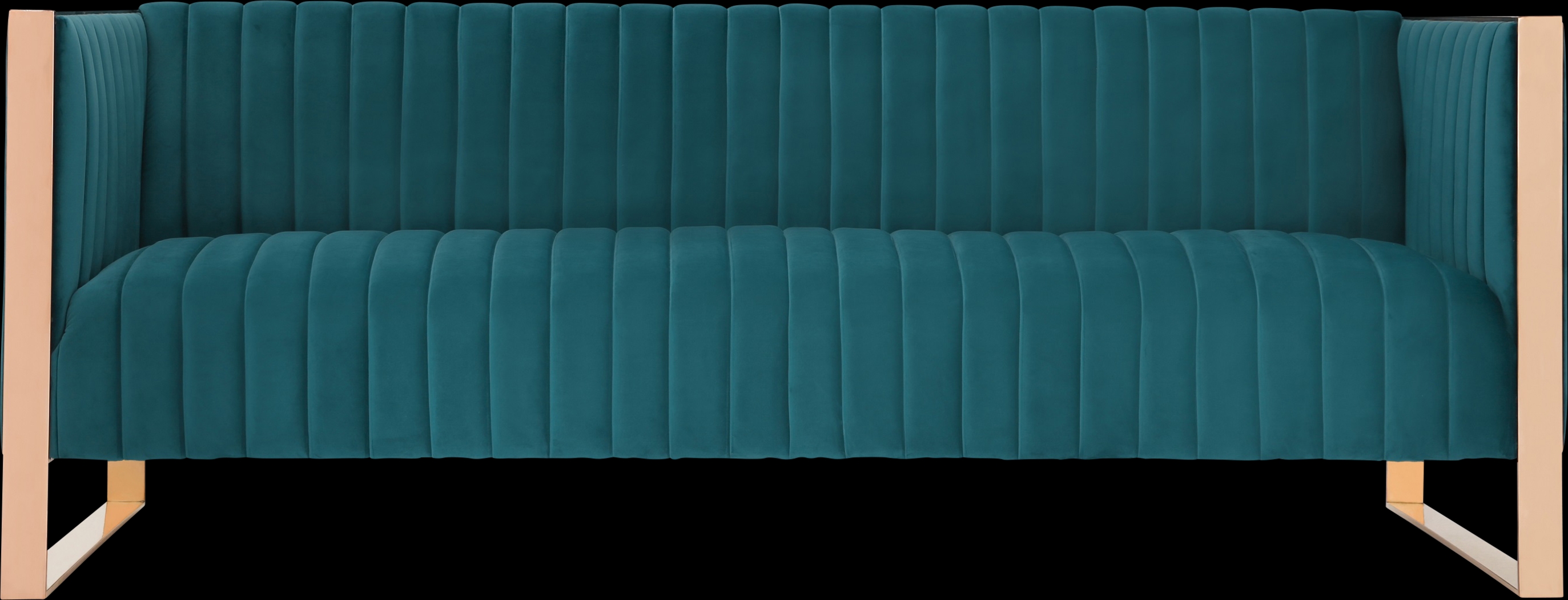 Dunellen Blue Sofa - Thumbnail - Image 1