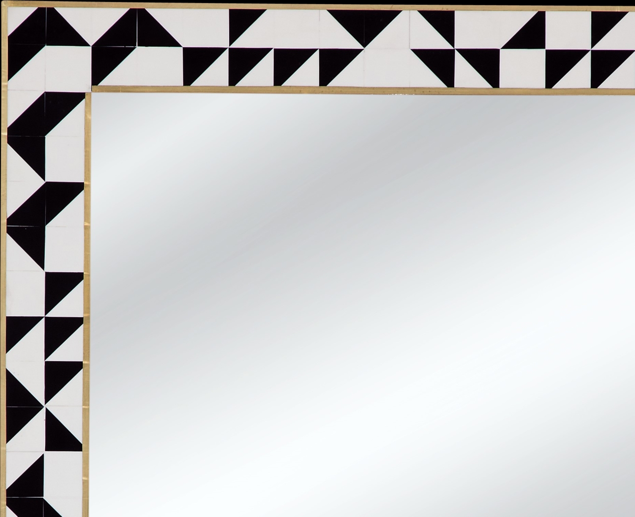 Dungarrie Black and Cream Mirror - Thumbnail - Image 2